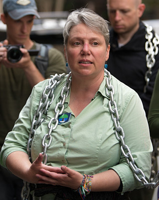 Climate Activists Occupy Wells Fargo Global Headquarters:April 25, 2022